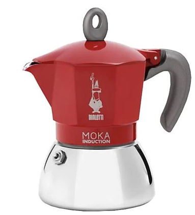 BIALETTI Moka Induktion, Rot, Espressokocher – 6 Tassen